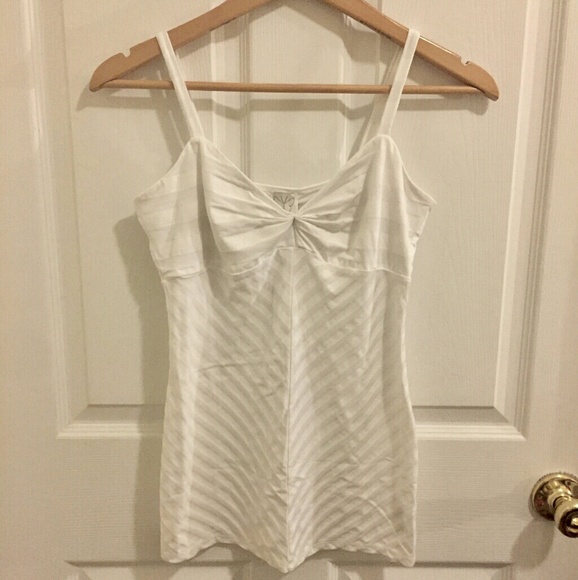 Anthropologie Tops - *NWT* Ella Moss~ Tencel/Cotton White Tank Top